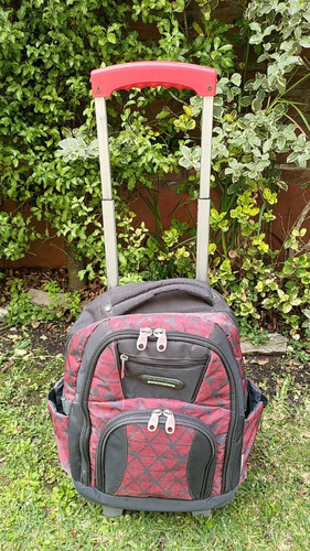 Mochila Escolar Con Carrito Y Tiras P Colgar 28l Karpatos