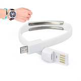 Pulseira Carregador Via Usb, Android E Windows Phone Branco