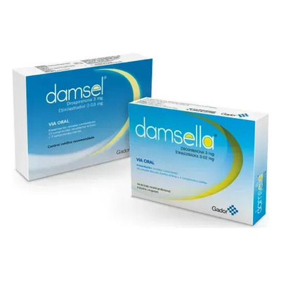 Damsella 3 Mg/0,02 Mg Comp. Recub., 28 Comprimidos