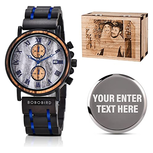 Reloj Madera Grabado Personalizado Regalo Ho