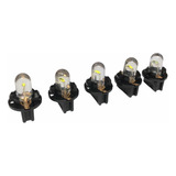 Set 5x Foco T10 Led Cob 6k + 5x Base W2.1x9.5d 147 152 12961