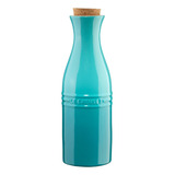 Garrafa De Agua Le Creuset Em Cerâmica Com Rolha 750ml Cor Azul Caribe