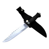 Cuchillo Táctico Camping Supervivencia Pesca + Estuche Rambo