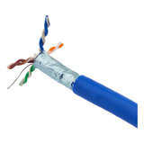 Cabo De Rede Cat6 Blindado Stp Cca Azul  Deko 20m +2 Rj45 Bl