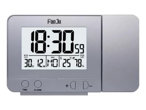 Relógio Projetor Teto Despertador Digital Fanju Usb 