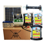 Cerco Electrico Ganadero Kit Solar (30 Km) + 500m De Alambre