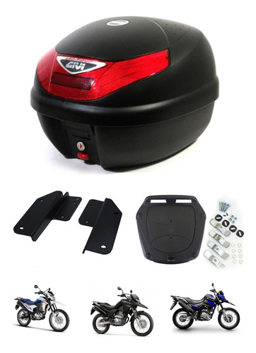 Kit Givi Bau E30n+suporte Sr1175 Bros 160 Xre 190 Sahara 300