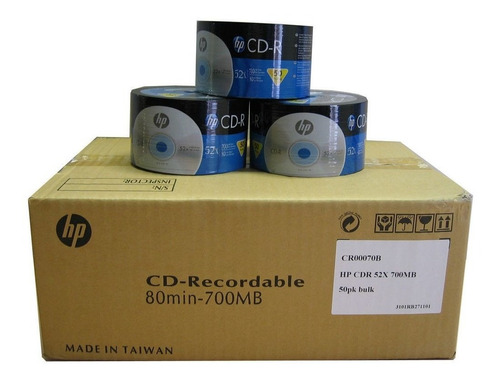 Cd-r Marca Hp Por Caja (600 Piezas)