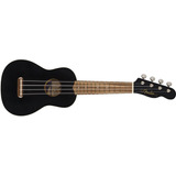 Ukulele Fender Venice Soprano Negro, Meses Y Envío