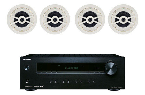 Kit Amplificador Onkyo Tx8220 Y 4 Bocinas Wharfedale C170 Ms