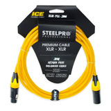 Cable Xlr 3m Balanceado Profesional Macho - Hembra Steelpro