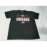 Playera Algodón Majestic Nhl Hockey Xl Adulto  Chicago 