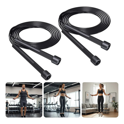 JOREILD 2pzs Cuerda Saltar professional Ejercicio de Ajustable 3m.Cuerda de PVC engrosada,Mango antideslizante y giro rápido.para Para Ejercicio,Fitness, Pérdida De Peso,Yoga,Ejercicio aeróbico etc | MercadoLibre