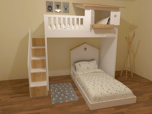 Litera Montessori Estrella -  Happy Kids Muebles 