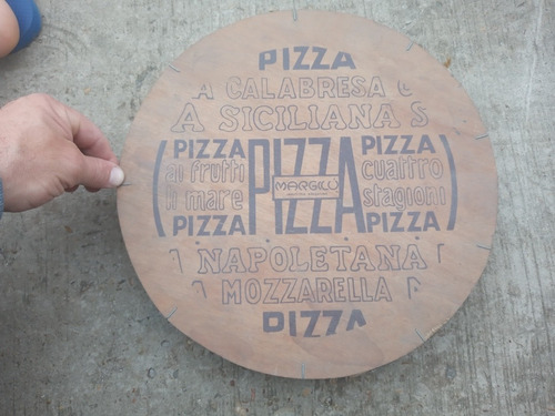 Caja De Madera Para Pizza Retro Vintage Unica En El Sitio