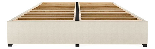 Base Cama Box Recamara Magna Individual Madera Tapiz Beige