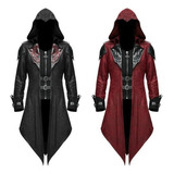 Chamarra Con Capucha Estilo Gótico Assassin Creed Cosplay Z