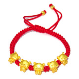 Pulsera Con Forma De Animal Del Zodíaco, Pulsera Roja De La