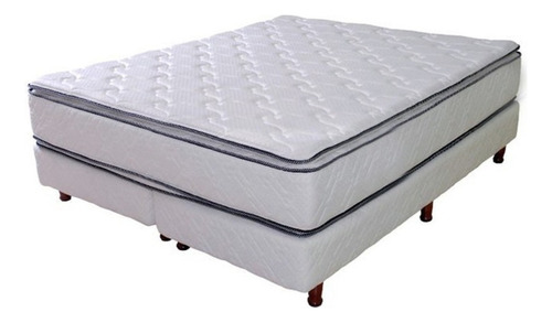 Sommier Multiflex Rb1000 Queen 160x200 Doble Pillow Top Color Blanco