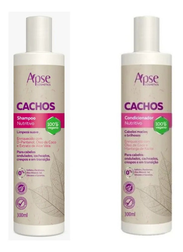 Kit Cachos Shampoo 300ml + Condicionador 300ml - Apse