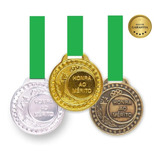 30 Medalhas Metal 29mm Honra Ao Mérito Ouro Prata Bronze Aço