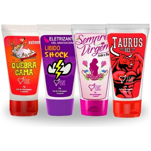 Kit 4 Lubrificantes Taurus Libido + Géis Especiais Prime