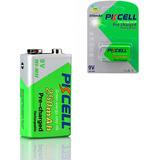 Pila 9v Recargable 250mah Batería 9v Cuadrada Cargada Pkcell