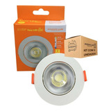 Kit Com 5 Spot Led 5w Redondo Dicroica 4000k Llum 110v/220v