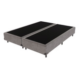 Cama Box Queen Size Cinza Comfort Prime 158x198