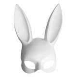 Máscara Playboy Blanca. Plastica