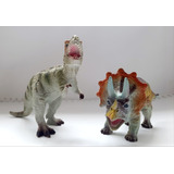 Figuras De Ação  Tiranossauro Rex E Triceratops Hasbro