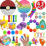 Pacote Com 43 Toy Poppets Brinquedo Sensorial Anti Stress Au
