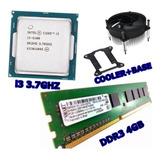 Processador I3-6100 3.70ghz + Ddr3 4gb + Cooler C\base 