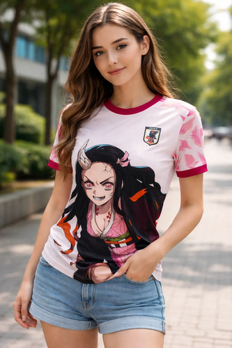 Jersey Sublimado Demon Slayer Nezuko Kimetsu Tallas Extra