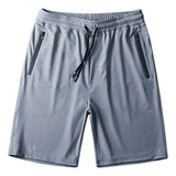 Bermudas Para Hombre,pantalones Cortos Deportivos Negros*1