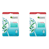 2 Pack Garnier Pure Active Mascarilla Anti Imperfecciones 