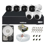 Kit Cftv 6 Câmeras Segurança Hdcvi Dvr Intelbras Mhdx 1108