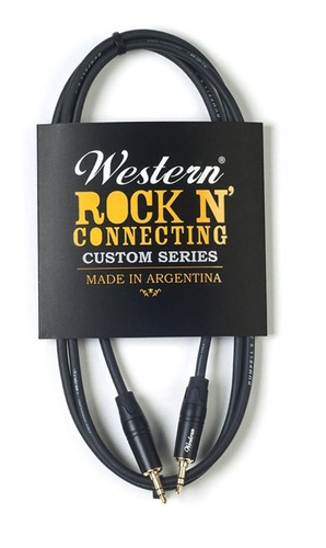 Cable Mini Plug Stereo Western Para Auxiliar Audio 1,5 Mts 