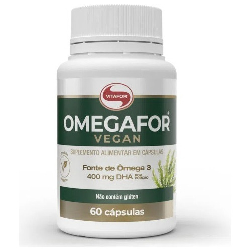 Omegafor Vegan Omega 3 Vegano 400mg Dha 60 Cápsulas Vitafor
