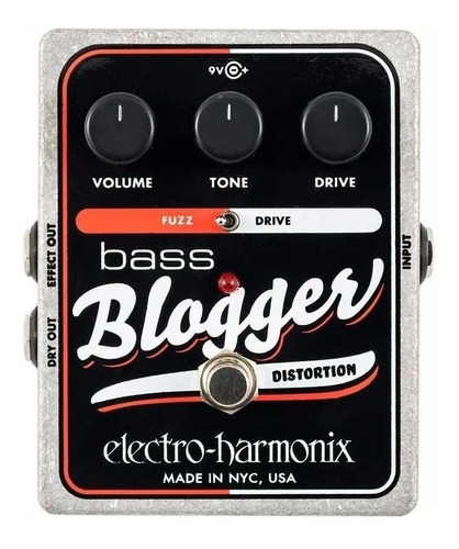 Pedal Electro Harmonix Bass Blogger Distorsión Fuzz P/ Bajo