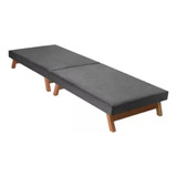 Cama Portátil Dobrável C/colchão 0,80x1,90cm -pés De Madeira