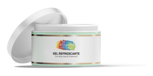 Gel Refrescante Hidratante Aloe Vera Vitamina E 500g Collage