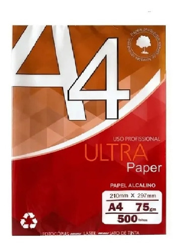 Papel Sulfite A4 Uso Profissional Ultra Paper 500 Folha