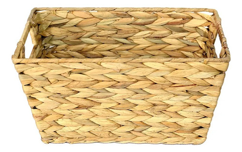 Cesto Organizador De Palha Fibra Natural Seagrass 33x20cm