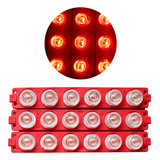 Modulo De Luz Led 136 X20mm 3w Rojo 20 Piezas Ds