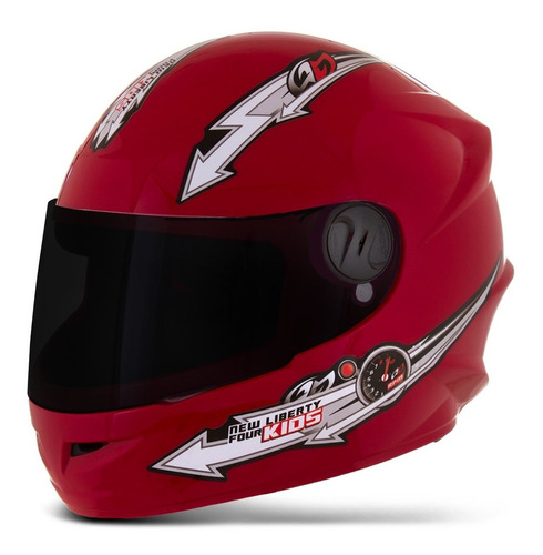 Capacete Fechado Liberty Four Kids Infantil Tam. 54