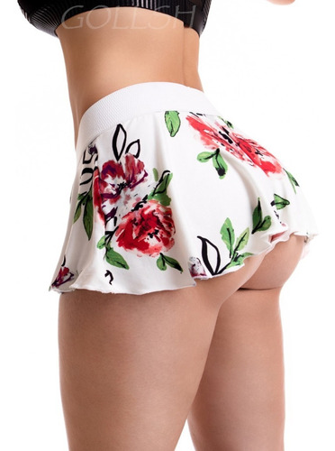 Falda Short Licra Colombiana Negra Mujer Faldas Midi Sexy 