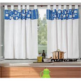 Cortinas Cortas De Cocina O Ambiente Florcitas Excelente 