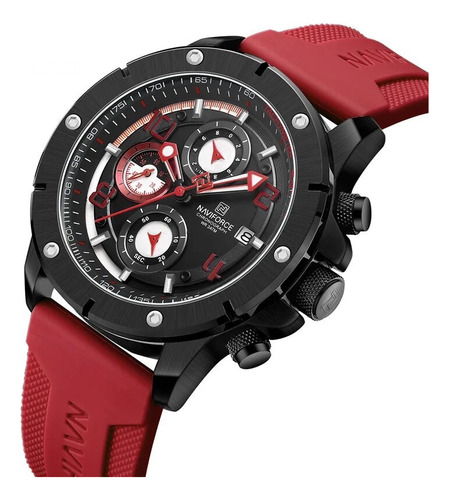 Reloj Naviforce Deportivo Banda De Goma Con Cronógrafo 