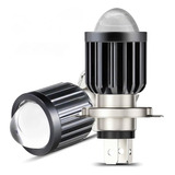 Foco Led H4 Tipo Lupa Alta Baja Auto Moto Luz Blanca 1 Pz